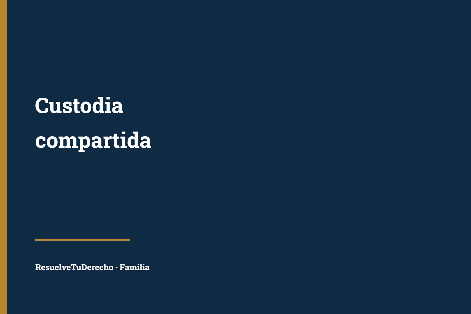 Custodia compartida en España: requisitos y cómo se solicita